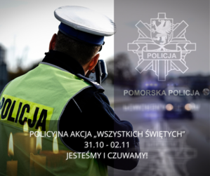 Zdjęcie policjanta korzystającego z urządzenia do pomiaru prędkości