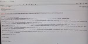 zdjęcie przedstawiające treść maila wysłanego na skrzynkę pocztową kwidzyńskiej komendy jest to oszustwo gdzie osoba podająca się za milionerkę z zagranicy chce przekazać komuś swoje wszystkie oszczędności
